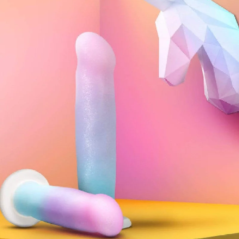 Lucky Sparkle 8 Inch Silicone Dildo with Suction Cup