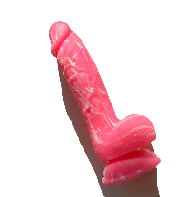 Brandon Marbled Suction Dildo