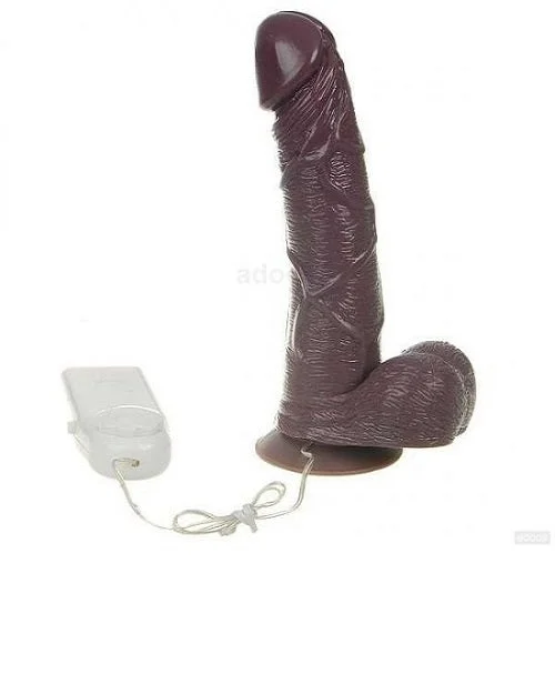 Chocolate Brown Spinning Dildo