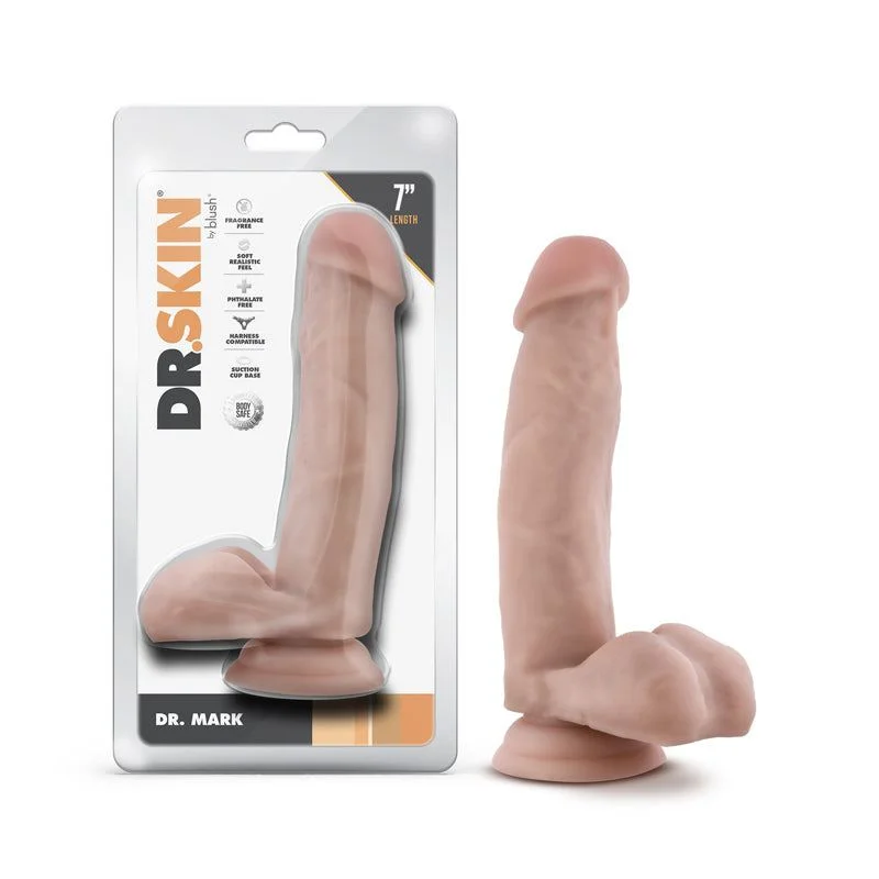 Dr. Skin Dr. Mark Realistic 7" Suction Dildo with Balls