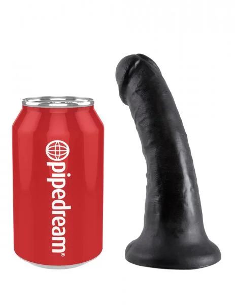 King Cock 6 Inch Suction Cup Dildo Black