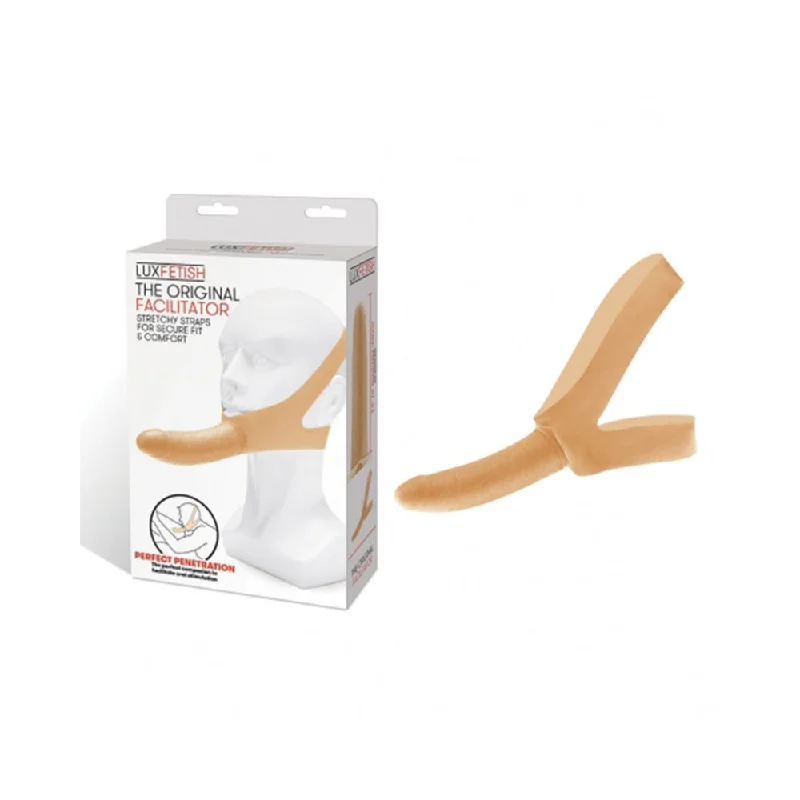 Lux Fetish The Original Facilitator Chin Strap-on - Cream