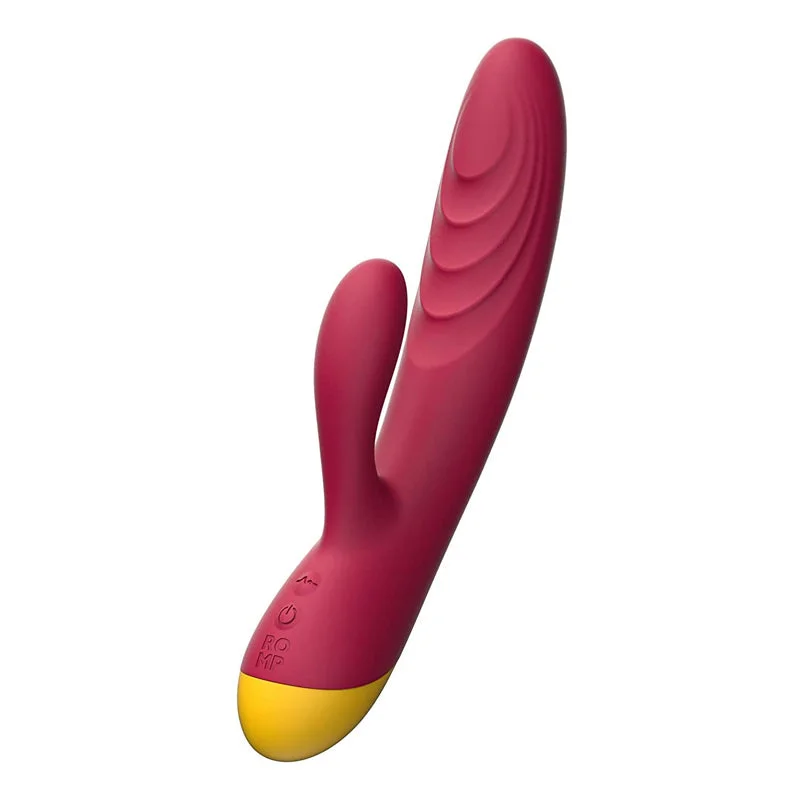 ROMP Jazz Rechargeable Silicone Rabbit Vibrator Berry