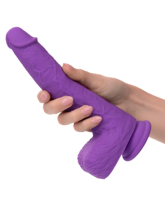 Silicone Stud Gyrating & Thrusting 9.5 Inch Purple Dildo