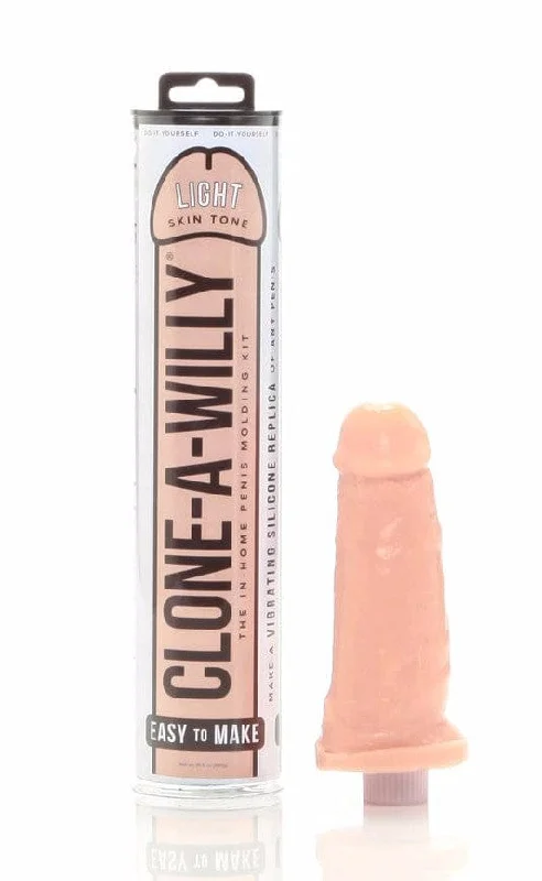 Clone A Willy Vibrating Silicone Penis Casting Kit - Light Tone