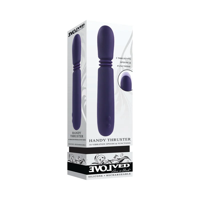 Evolved Handy Thruster Rechargeable Thruster Vibe Silicone Purple