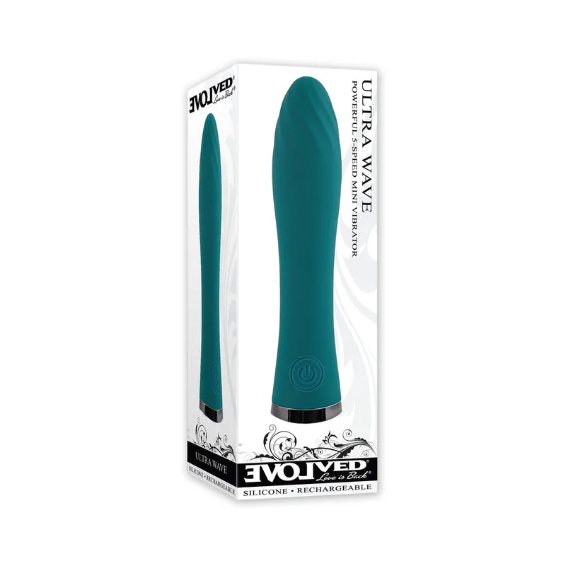 Evolved Ultra Wave Rechargeable Vibrator Teal