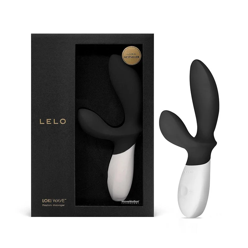 LELO LOKI Wave Rechargeable Dual Stimulation Prostate Vibrator Obsidian