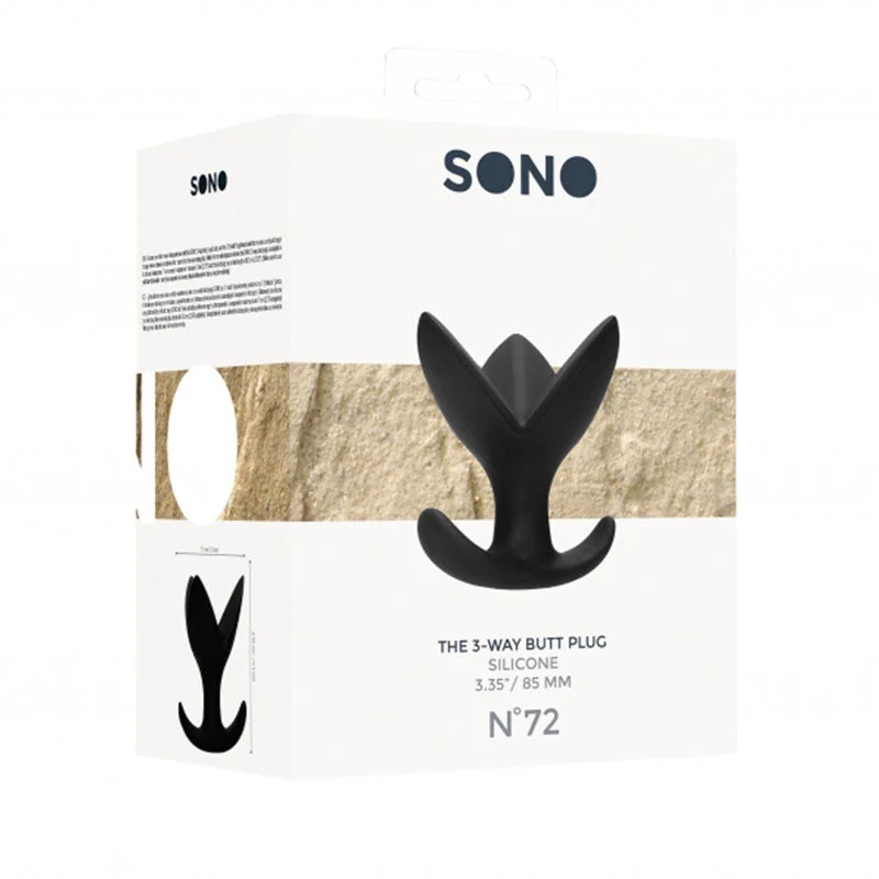 Sono No. 72 - The 3-Way Butt Plug - Black