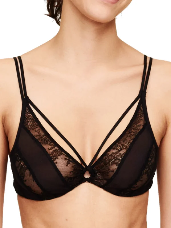 Mystery Plunge Bra - Black