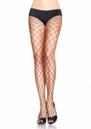 Fence Net Pantyhose - One Size - Black