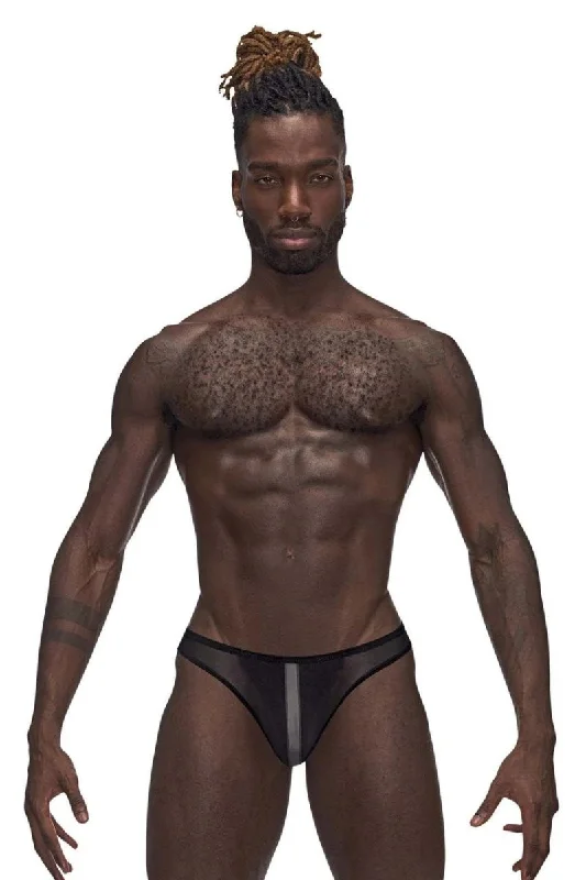 Landing Strip Bikini Brief - - Black