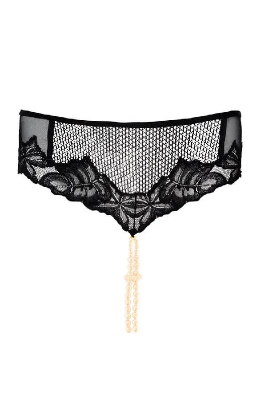 Brief panty with double pearl string - London Brief