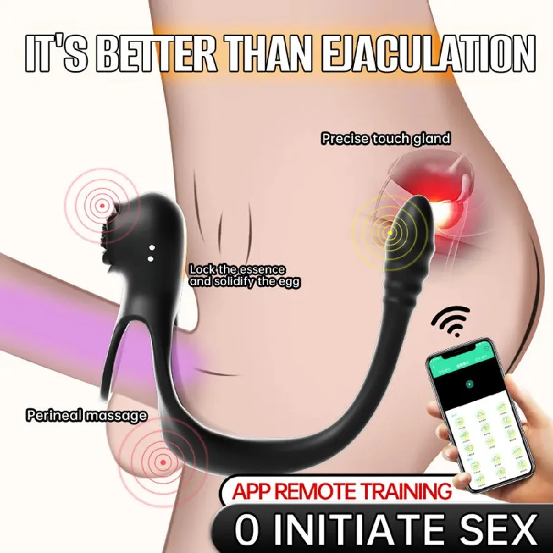 2-In-1 Smart Vibrating Silicone Cock Ring