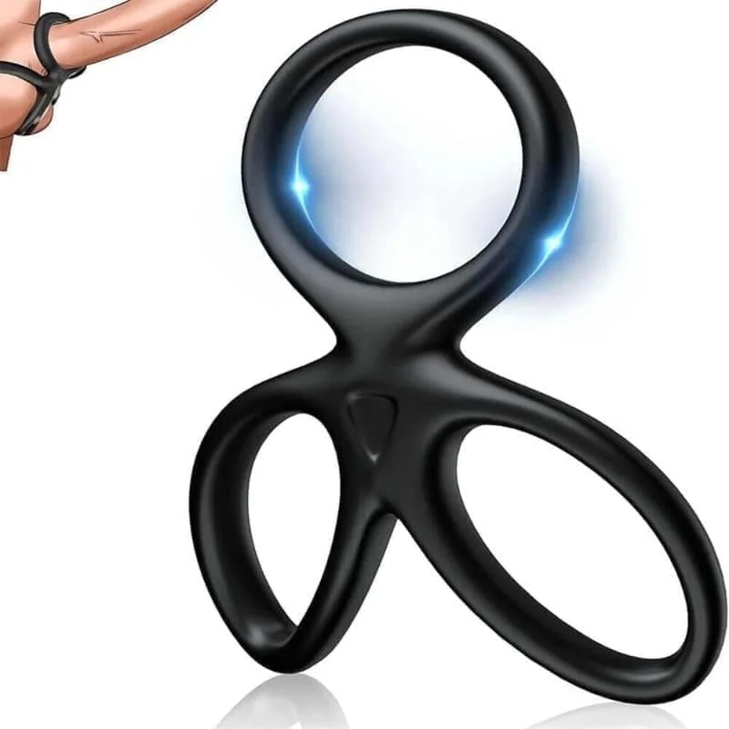 TRI-SPORT Cock Ring with Ball Divider