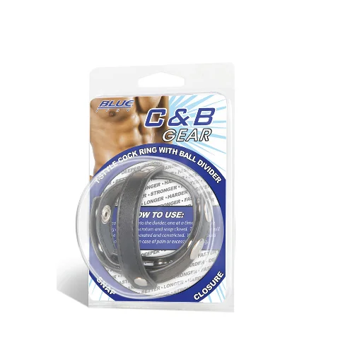 Blue Line T-STYLE COCK RING WITH BALL DIVIDER