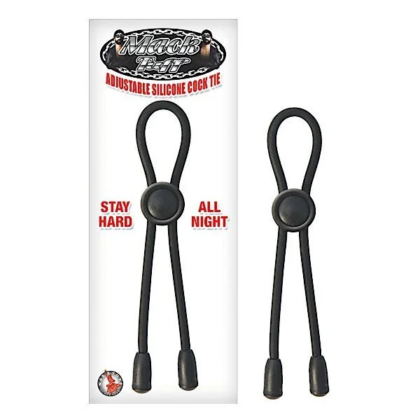 Mack Tuff ADJUSTABLE SILICONE COCKTIE Black