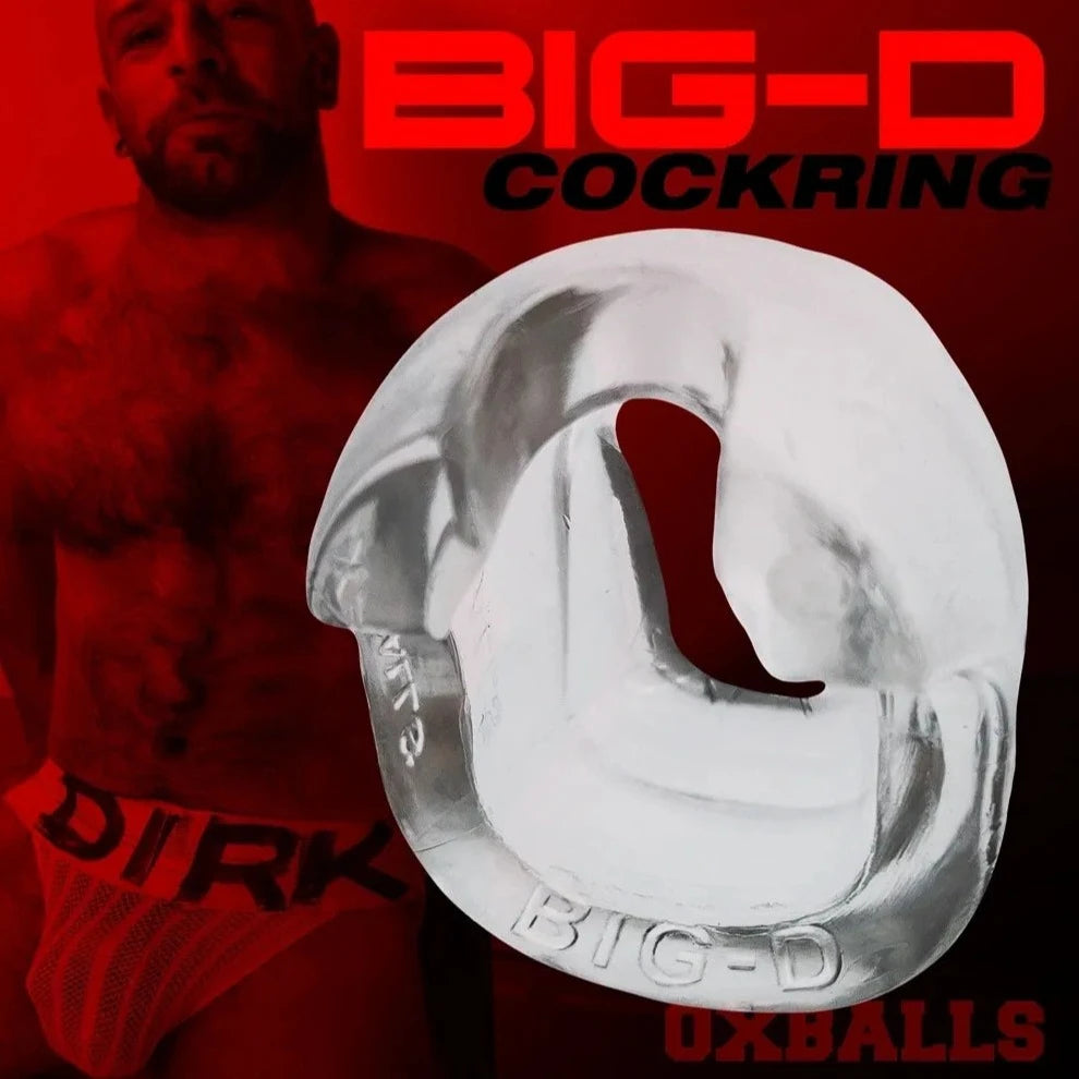 Oxballs BIG-D SHAFTGRIP COCK RING Clear