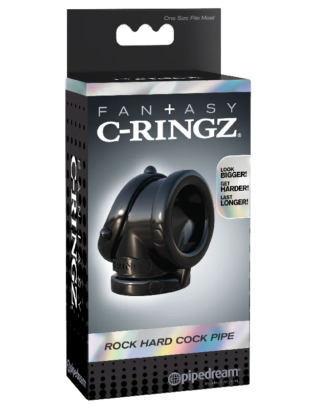 Fantasy C-Ringz Rock Hard Cock Pipe - Black