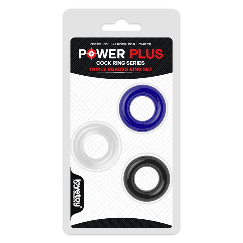 Power Plus Triple Donut Cock Ring Set  LP