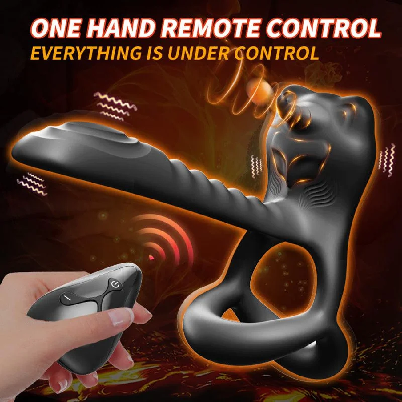 Remote Control Dual Stimulation Penile Ring