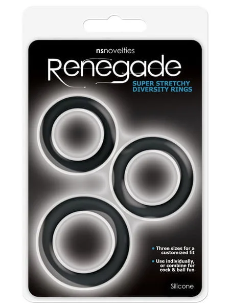 Renegade Diversity Cock Rings 3pk