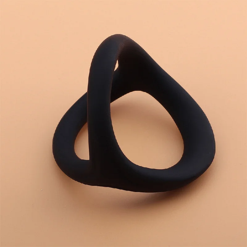 Silicone Penis Ring Triangle Stretchy Cock Ring