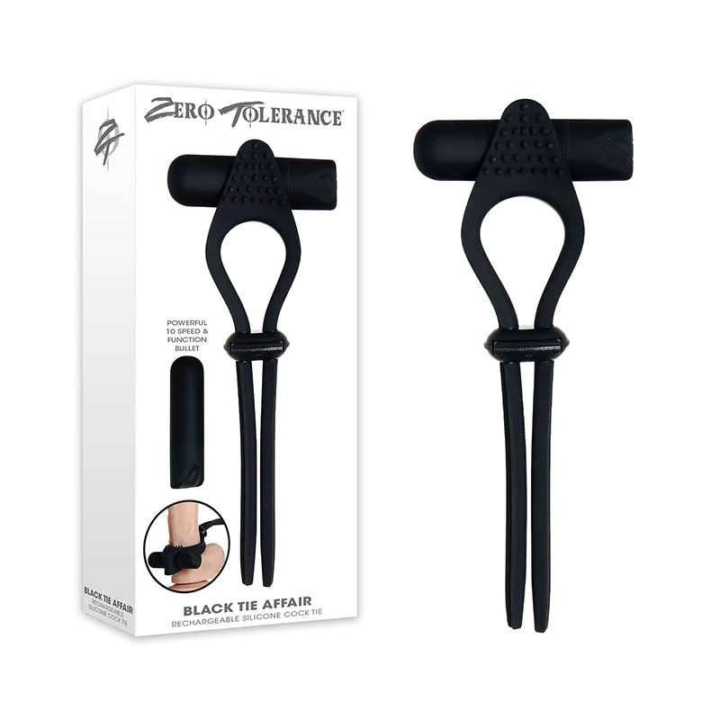 Zero Tolerance Black Tie Affair Vibrating Cock Ring